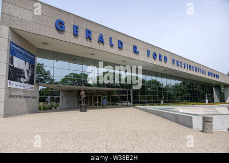 Giugno 30, 2019 - Grand Rapids, Michigan, Stati Uniti d'America - Esterno della Gerald Ford Presidential Library and Museum di Grand Rapids, Michigan, domenica 30 giugno, 2019 (credito Immagine: © Ron Sachs/CNP via ZUMA filo) Foto Stock