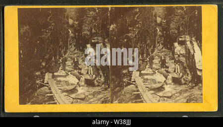 Visitatori presso il Flume, 1867, da H S Fifield Foto Stock