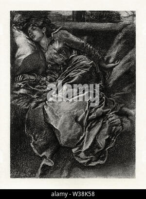 WEF Britten - prime poesie di Alfred Tennyson Signore - Sleeping Beauty Foto Stock