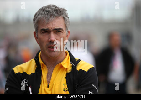 Silverstone, UK. 11 Luglio, 2019. &#Xa9; Foto4/LaPresse13/07/2019 Silverstone, Inghilterra Sport Gran premio di Formula Uno Inghilterra 2019 nel pic: Nick Chester (GBR) Renault F1 Team Direttore tecnico telai Credito: LaPresse/Alamy Live News Foto Stock