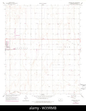 USGS TOPO Map Kansas KS Johnson East 511687 1959 24000 Restauro Foto Stock