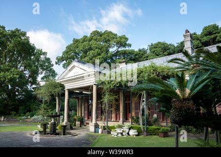 Ex Alt House in Glover Garden, Nagasaki, Kyushu, Giappone - la residenza del mercante William Alt. La più antica casa in stile occidentale sopravvissuta in Giappone. Foto Stock