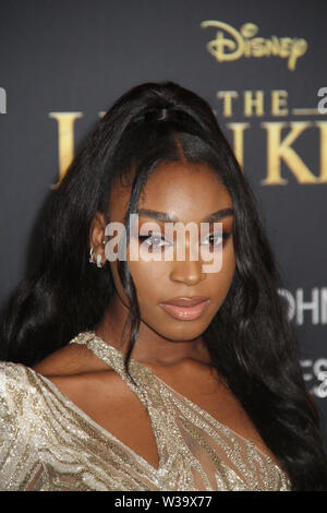 Los Angeles, Stati Uniti d'America. 09 Luglio, 2019. Normani 07/09/2019 "Il Re Leone" Premiere detenute in Dolby Theater a Hollywood, CA Credito: Cronos/Alamy Live News Foto Stock