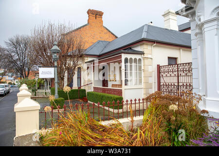 Un intervento di chirurgia dentale nel punto di batteria area patrimonio di Hobart, Tasmania, Australia Foto Stock