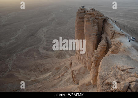 Bordo del Mondo vicino a Riyadh in Arabia Saudita Foto Stock