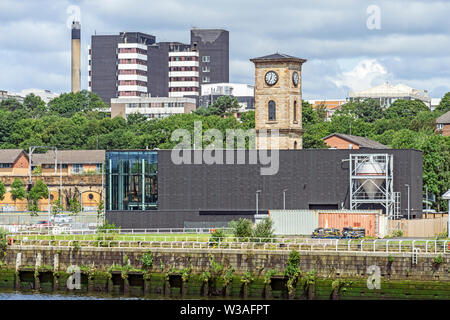 La Distilleria Clydeside, la vecchia pompa House, Queen's Dock, Stobcross Road, Glasgow, Scotland, Regno Unito Foto Stock