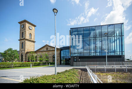 La Distilleria Clydeside, la vecchia pompa House, Queen's Dock, Stobcross Road, Glasgow, Scotland, Regno Unito Foto Stock