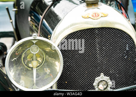 1920s Bentley VANDEN PLAS VDP classic car al Oakamoor Hill Climb, 13 luglio 2019, Oakamoor, Staffordshire, Regno Unito Foto Stock