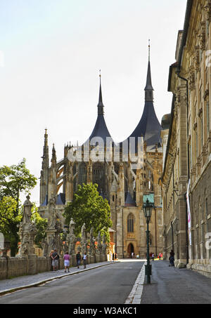 Barborska Street in Kutna Hora. Repubblica ceca Foto Stock