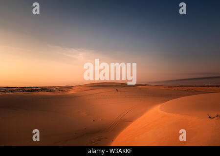 Bellissimo il paesaggio del deserto vista in Dammam in Arabia Saudita Foto Stock