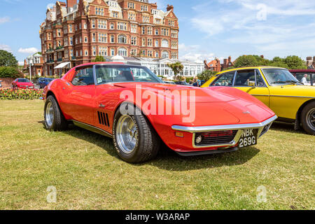 Un Rosso Chevrolet Corvette Stingray Foto Stock