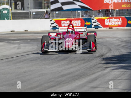 Luglio 13, 2019 - Toronto, Ontario, Stati Uniti d'America - ED JONES (20) del Regno Emerates pratiche di Hondy Indy Toronto a strade di Toronto a Toronto, Ontario. (Credito Immagine: © Walter G Arce Sr mola medi/ASP) Foto Stock