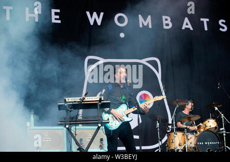 The Wombats eseguire sui principali Stageduring il festival TRNSMT a Glasgow Green, Scozia. Foto Stock