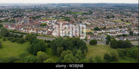 SWINDON REGNO UNITO - Luglio 14, 2019: vista aerea di Moredon in Swindon Foto Stock