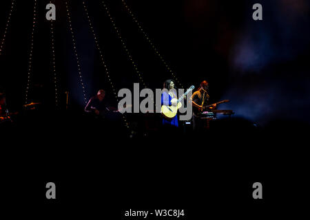 07.13.2019 - Veszprém, Ungheria : Katie Melua jazz blues pop folk concerto in Arena Veszpem Jazz festival Foto Stock