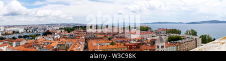 Zadar in Croazia dalla prospettiva di Sv.Stosije cattedrale Foto Stock