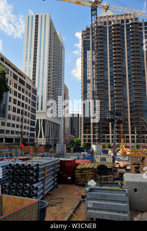 Atlanta boom edilizio Mid Town Foto Stock