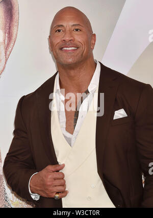 HOLLYWOOD, CA - Luglio 13: Dwayne Johnson partecipa alla premiere di Universal Pictures' 'Fast & Furious presenta: Hobbs & Shaw" presso il Teatro Dolby sulla luglio 13, 2019 a Hollywood, in California. Foto Stock