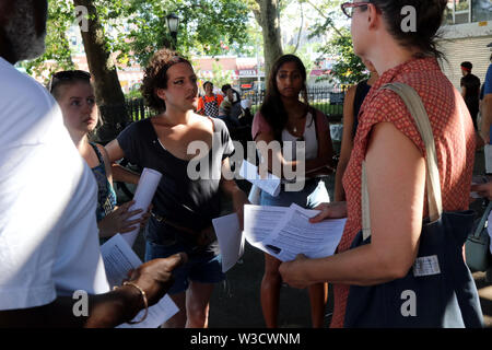 Team AOC conoscere i vostri diritti, New York, Stati Uniti d'America Foto Stock