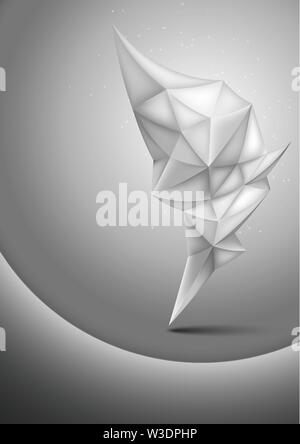 Abstract bassa poli dello sfondo. Crystal geometrico. Illustrazione Vettoriale Illustrazione Vettoriale