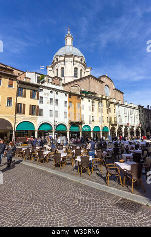 Lombardia, Mantova, Piazza delle Erbe Foto Stock