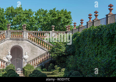 Giardino pubblico , Parc del Laberint Horta, labirinto, Barcellona, in Catalogna, Spagna. Foto Stock