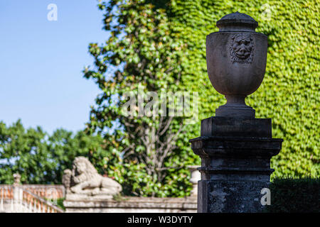 Giardino pubblico , Parc del Laberint Horta, labirinto, Barcellona, in Catalogna, Spagna. Foto Stock