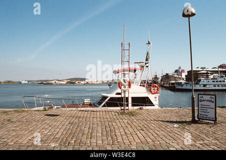 Il porto di Göteborg in Svezia il più trafficato porto di spedizione nei paesi nordici. Foto Stock