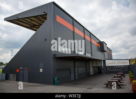 Vista generale dello stadio a monte della pre stagione amichevole tra Barnett / Wycombe Wanderers all'alveare, Londra, Inghilterra il 13 luglio 2019. Ph Foto Stock
