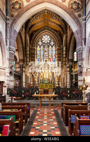 Interia di Sant'Andrea, La chiesa parrocchiale di Rugby, Warwickshire, Regno Unito Foto Stock