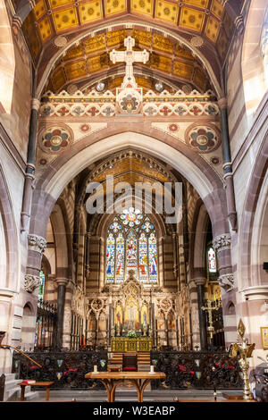 Interia di Sant'Andrea, La chiesa parrocchiale di Rugby, Warwickshire, Regno Unito Foto Stock