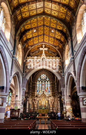 Interia di Sant'Andrea, La chiesa parrocchiale di Rugby, Warwickshire, Regno Unito Foto Stock