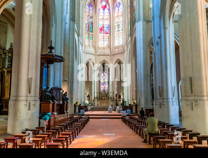 Parigi, Francia, settembre 07, 2016 : gli interni e i dettagli di Saint-Gervais chiesa, settembre 07, 2016 a Parigi, Francia Foto Stock