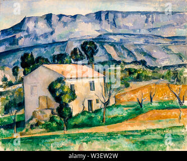 Paul Cézanne, casa in Provenza, la pittura di paesaggio, 1886-1890 Foto Stock