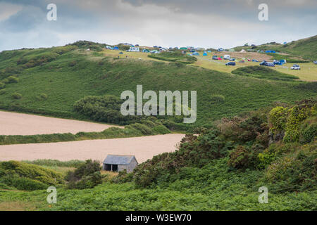 Sentiero della costa sud di Noth devon Foto Stock