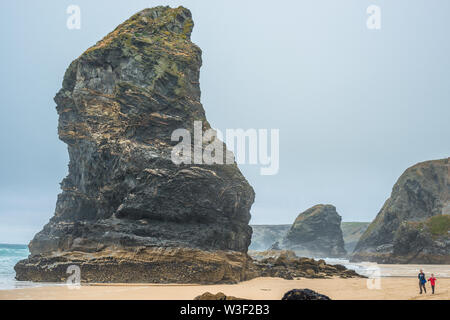 Tregurrian, vicino a Newquay, Cornwall, Inghilterra, Gran Bretagna Foto Stock