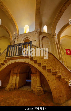 Chiesa romanica La Vera Cruz o Santo Sepolcro, città di Segovia. Castilla León, Spagna Europa Foto Stock