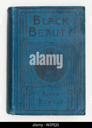 Coperchio della Bellezza nera dalla lingua inglese autrice Anna Sewell e pubblicato per la prima volta da Jarrold e figli nel 1877 Foto Stock