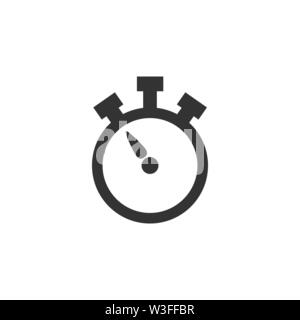 Timer, orologio, tempo, icona. Illustrazione Vettoriale, design piatto. Illustrazione Vettoriale