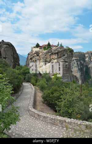 Santo Monastero della Santa Trinità e il percorso che conduce ad esso Foto Stock