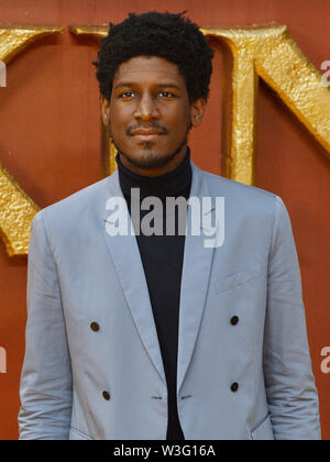 Londra, Regno Unito. Labrinth al premiere europeo di The Lion King presso Odeon Leicester Square, Londra domenica 14 luglio 2019 Ref: LMK392-J5174-150719 Vivienne Vincent/punto di riferimento media. . Foto Stock