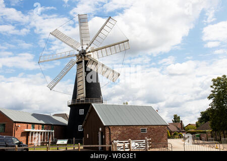 Il mulino a vento di Heckington, Lincolnshire Foto Stock