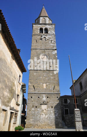 San Servolo chiesa parrocchiale, Buje, Croazia, Europa Foto Stock