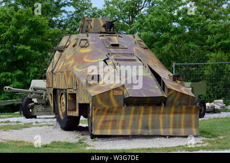 Il croato Museo della Guerra d'Indipendenza, Muzej Domovinskog rata Karlovac, Croazia, Europa Foto Stock