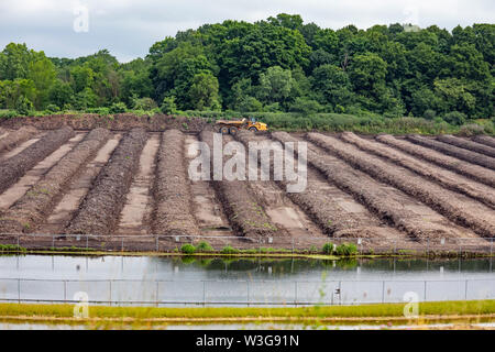 Northville Township, Michigan - un commerciale impianto di compostaggio gestito da Advanced smaltimento. Foto Stock