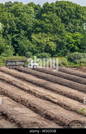 Northville Township, Michigan - un commerciale impianto di compostaggio gestito da Advanced smaltimento. Foto Stock