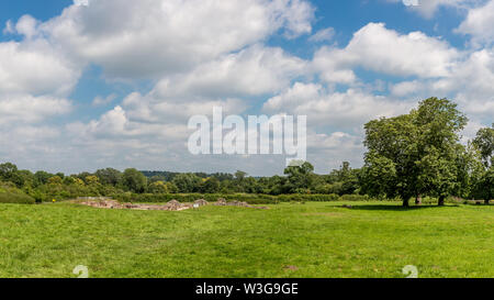 Riserva naturale che circonda Forge Mill e Bordesley Abbey a Redditch, Worcestershire. Foto Stock