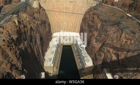 Alta colpo di Hoover Dam vicino a las vegas Foto Stock