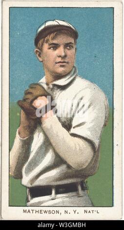 Christy Mathewson, New York Giants, baseball card ritratto Foto Stock