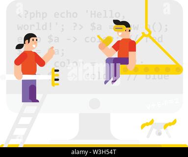 Icona in stile del fumetto. Oggetto isolato su sfondo bianco. Illustrazione Vettoriale. Appartamento illustrazione vettoriale. Progettazione di caratteri. Illustrazione Vettoriale